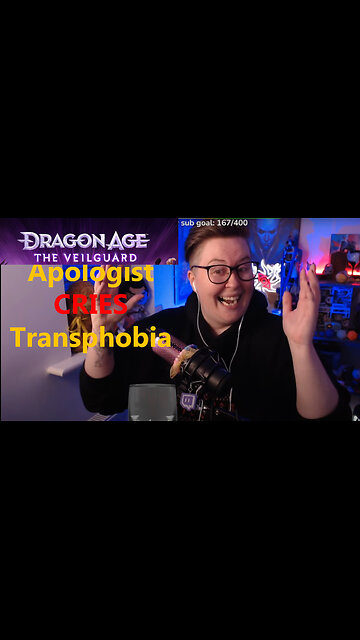 #dragonageveilguard apologist copes and cries on strea labeling #criticism as #bigotry #shorts