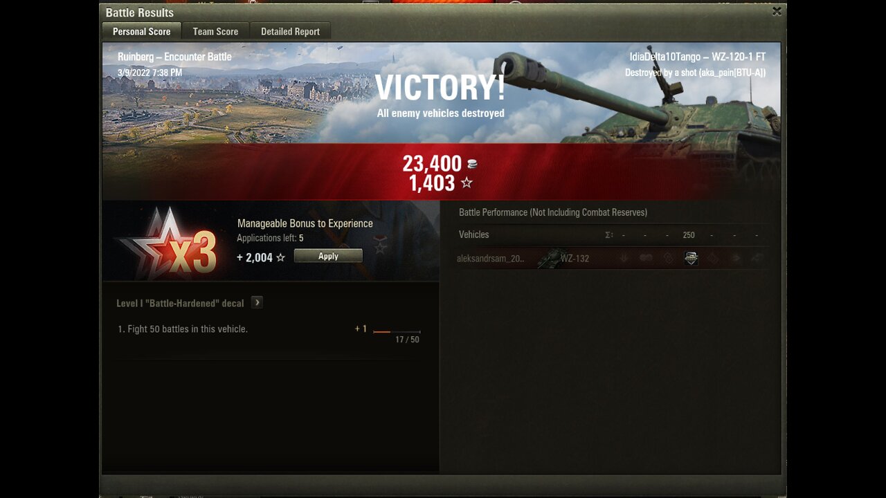 20220309193907-World of Tanks-IdiaDelta10Tango-WZ-120-1 FT-Ruinberg-Encounter Battle