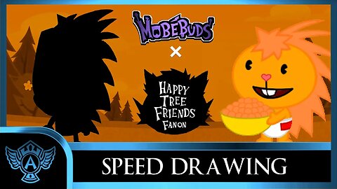 Speed Drawing: Happy Tree Friends Fanon - Cheesy | Mobebuds Style