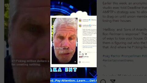 Ron Perlman says be careful