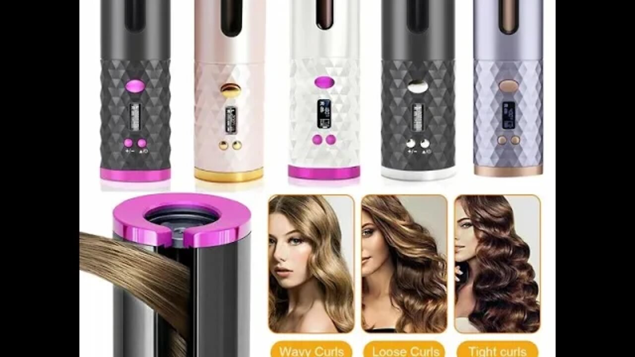 # Auto-Rotating Cordless Hair Curler