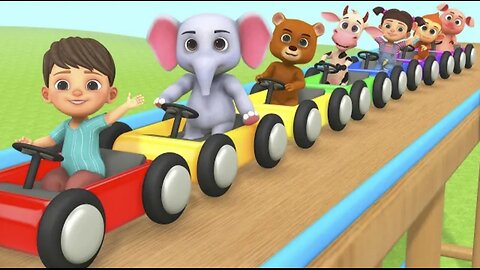 Baby Car Racing Ramp Toy COLORS FOR KIDS _ Learn Colours for Kids & Toddlers Children Nursery Rhymes