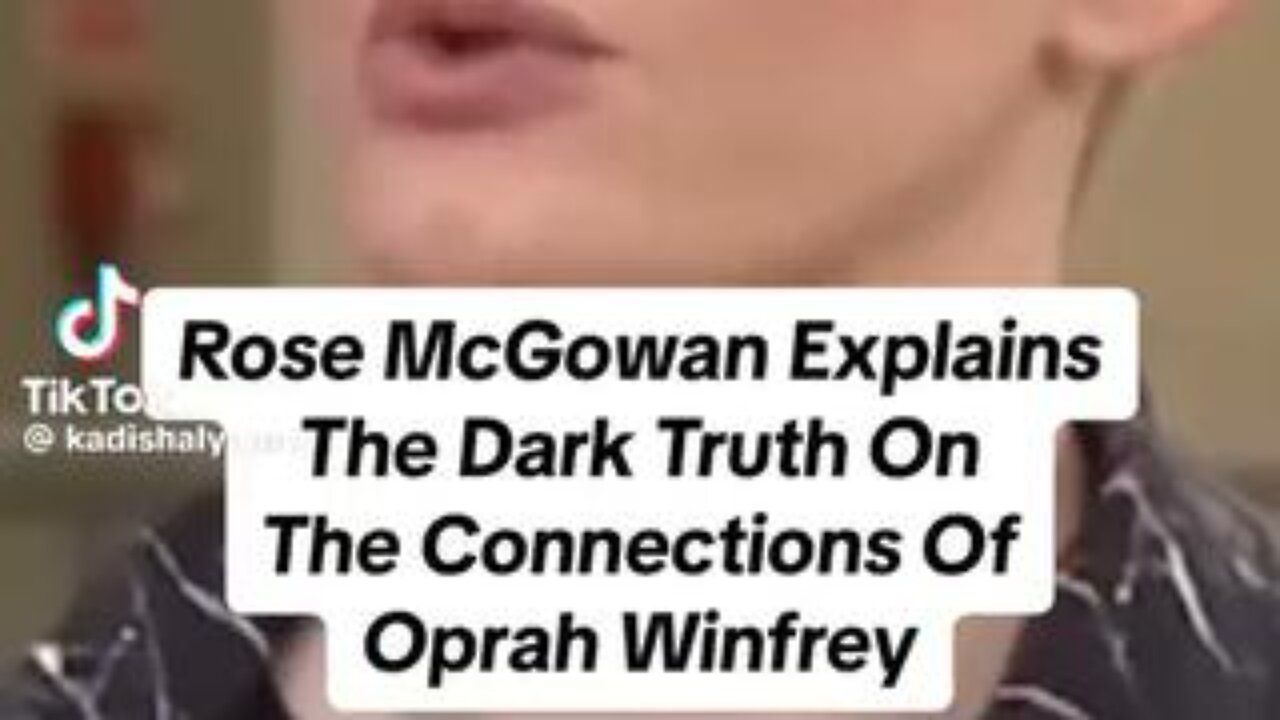 Never forget that Rose McGowan called out Oprah long ago. She’s such a Brave Woman.