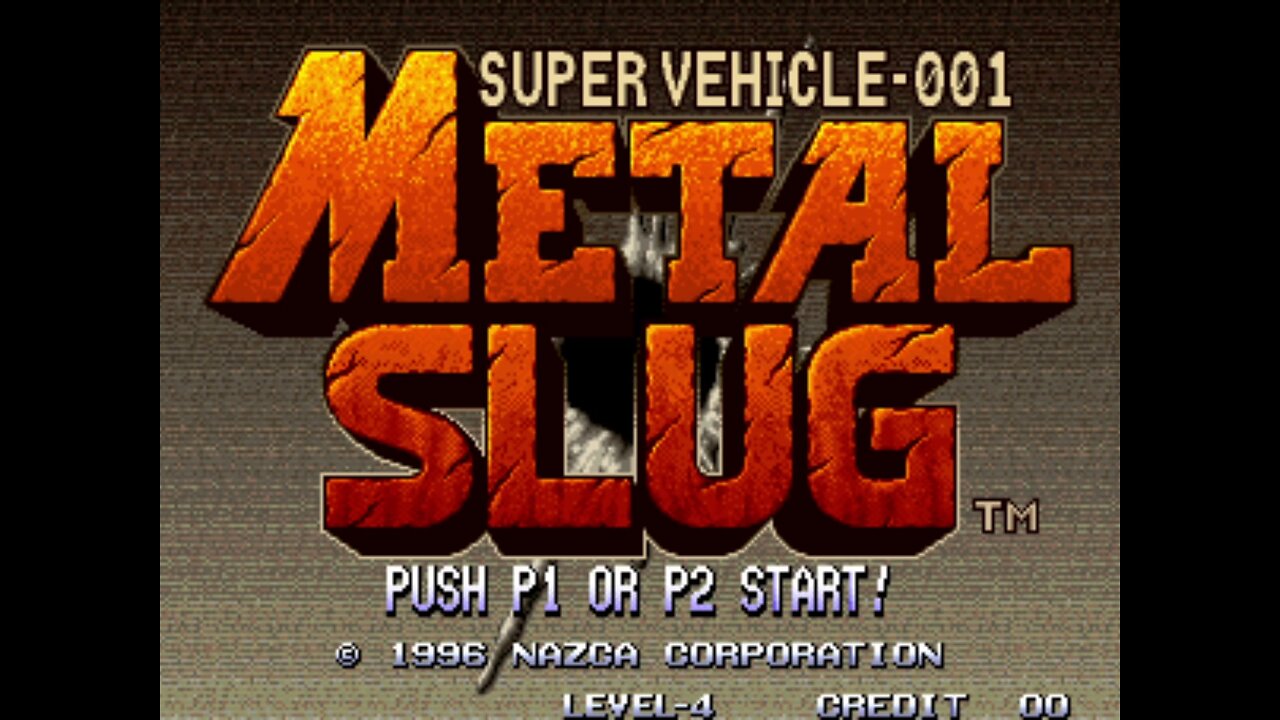 Metal Slug Super Vehicle Arcade Game, Nazca 1996, playthrough