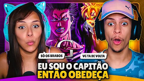 VG BEATS - Ordem do Capitão - (Levi, Meliodas, Yami e Mikey) | [React em Casal] 🔥