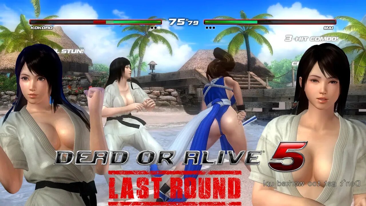 Doa5lr ryona mod | Kokoro Mod Black Belt Costume | Kokoro vs Mai Shiranumui | Dead or alive 5