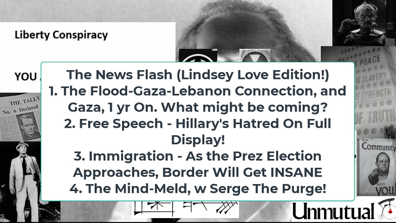 Liberty Conspiracy LIVE 10-7-24! IDF Gaza 1 Yr On, Flooded Fury, Censorship, Surge!