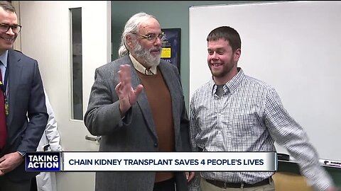 Chain kidney transplant saves 4 people's lives