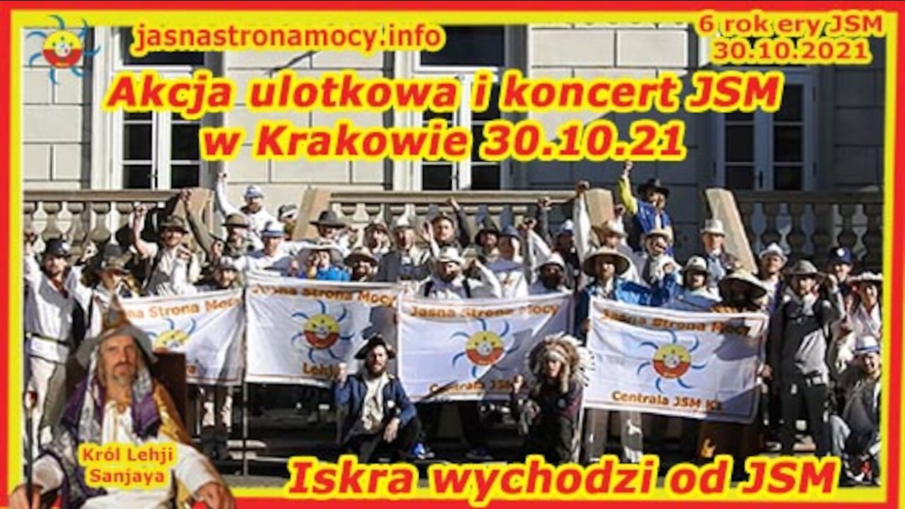 Akcja ulotkowa i koncert JSM w Krakowie 30.10.21 Iskra wychodzi od JSM Zapraszamy do działania