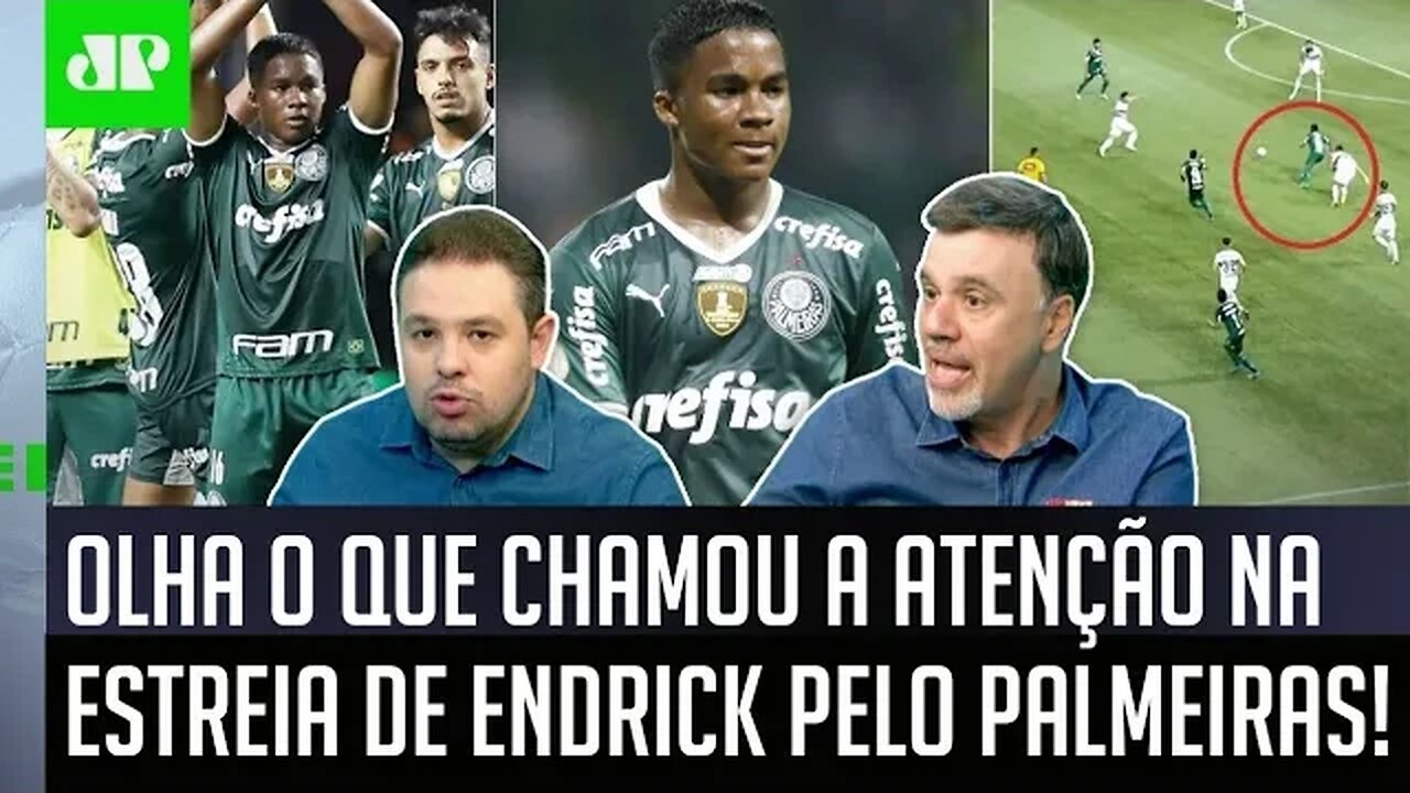 "Cara, VOCÊ VÊ o Endrick JOGAR e dá pra PERCEBER que ele é MUITO..." Joia do Palmeiras é ELOGIADA!