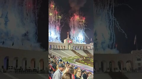 LA Coliseum tonight SuperMotocross World Finals!