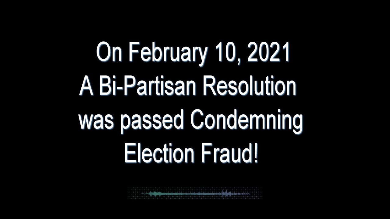 Election Fraud Has Been Condemned by a Bi-Partisan Group of US Senators! Make It Go Viral!