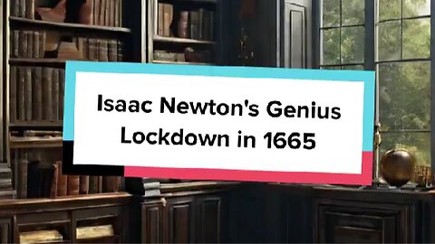 Isaac Newton's Genius Lockdown in 1665