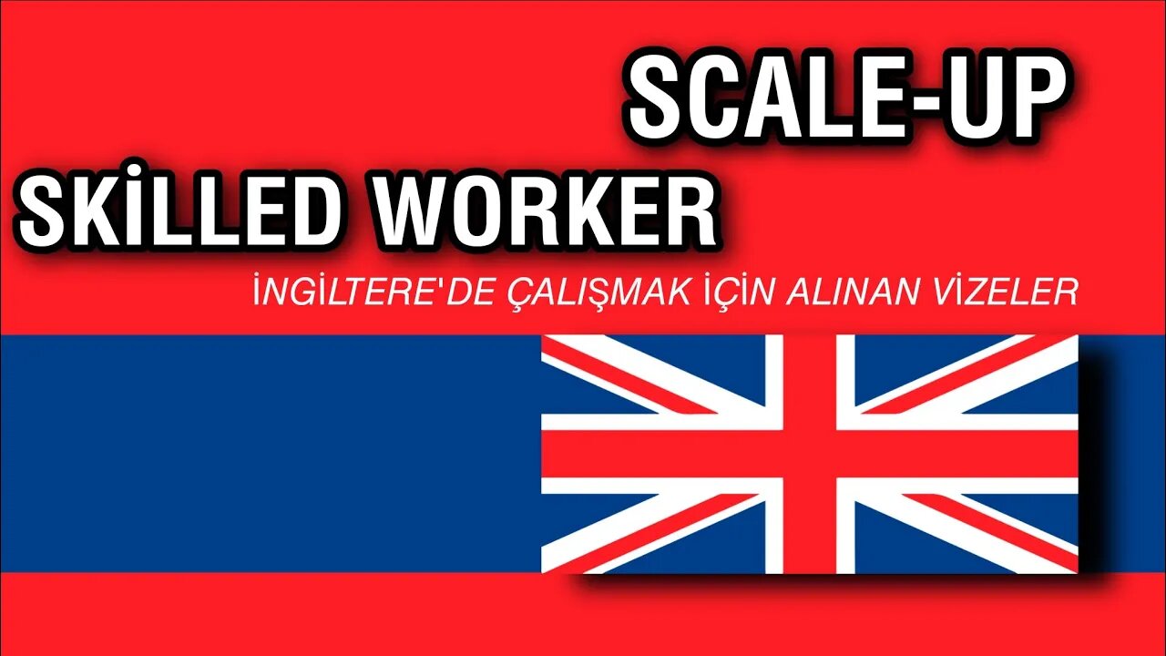 İngiltere'de Çalışmak İçin Alınan Vizeler; SCALE-UP VE SKİLLED WORKER