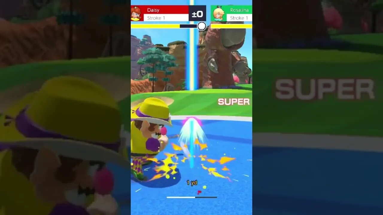 Wario Gameplay - Mario Golf: Super Rush