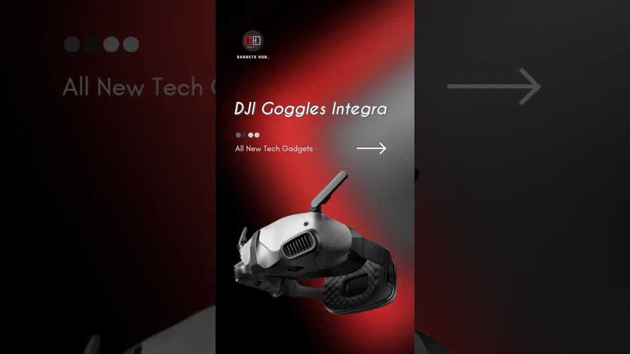 DJI Goggles Integra #technology #gadgets #dji #djigoggles #integra #coolgadgets #trendinggadgets