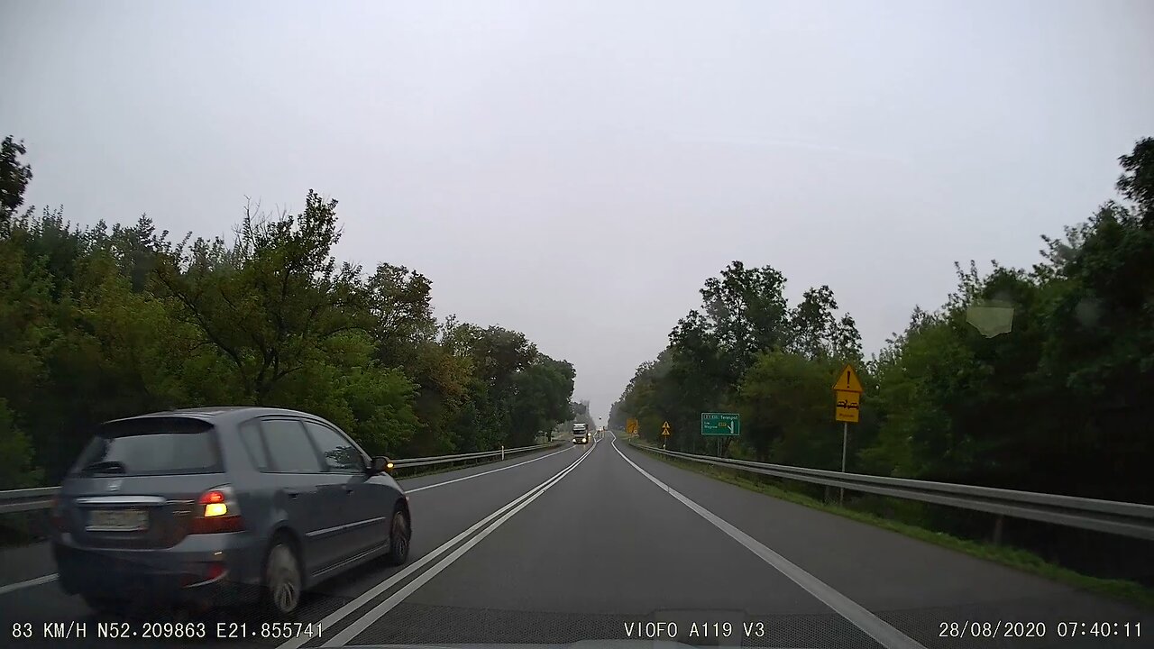 Wyprzedzanie na linii podwójnej ciągłej