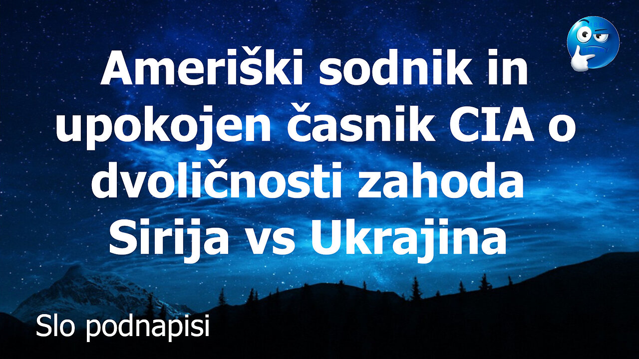 Ameriški sodnik in upokojen Cia častnik o dvoličnosti zahoda v primeru Sirije in Ukrajine