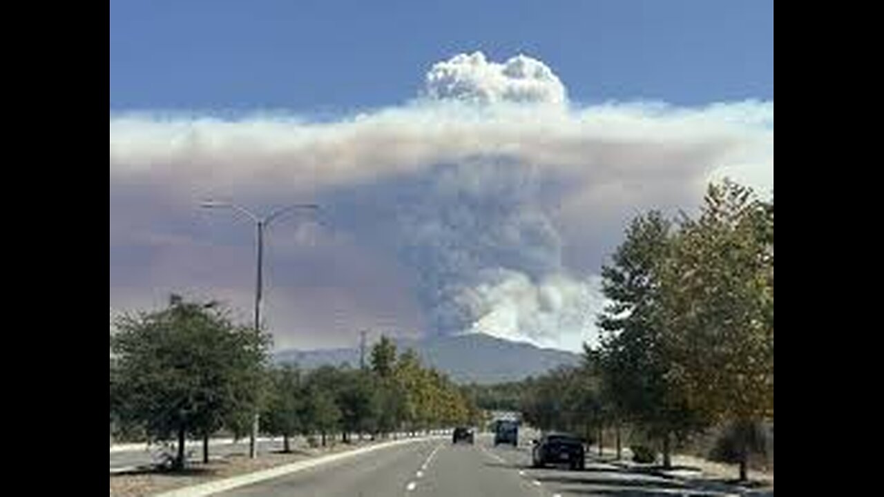 Giant plumes of smoke dot Southern California skies as crews fight several major wildfires