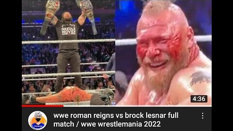 wwe roman reigns vs brock lesnar full match - 2022