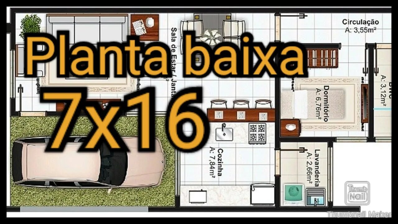 planta baixa/ 7x16