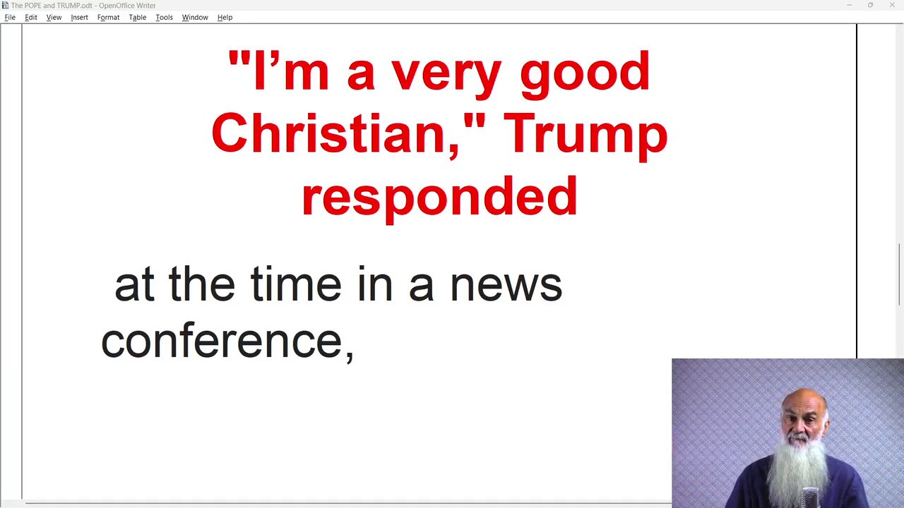 Donald Trump ~ A Very Good Christian