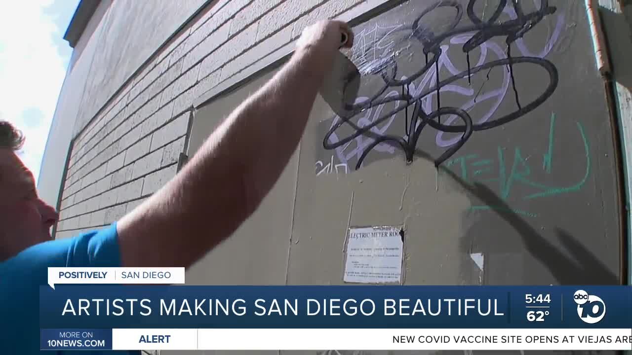 Local artist makes San Diego's eyesores beautiful