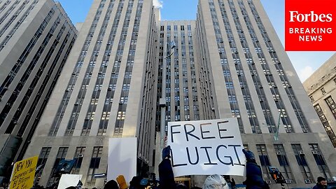 Supporters Of Luigi Mangione Demonstrate Outside Manhattan Criminal Court In Support Of Him