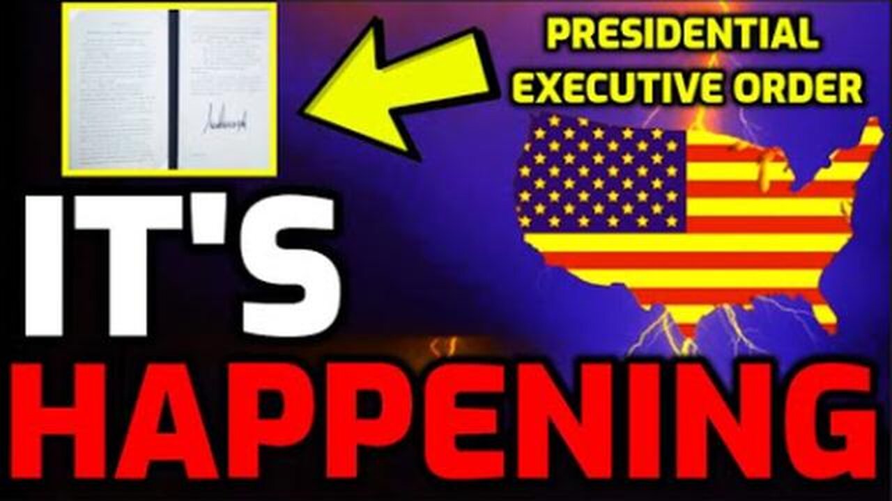 BREAKING!! ⚠️ Presidential Executive Order - Get Ready for MAJOR Changes