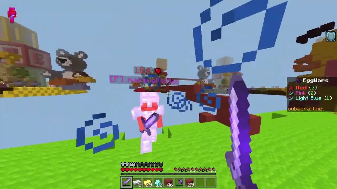 all that fighting and folding just to get one tap in Cubecraft eggwars