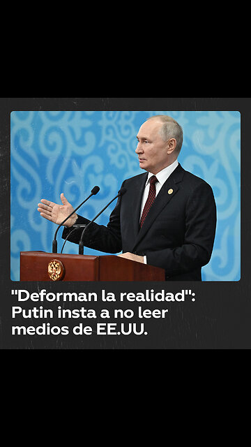 Putin a periodista ruso: “No debería usted leer medios estadounidenses, deforman la realidad”