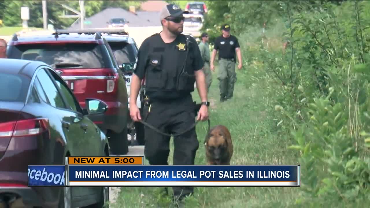 Illinois pot: 1st month nets major revenue, minor increase in Wisconsin arrests