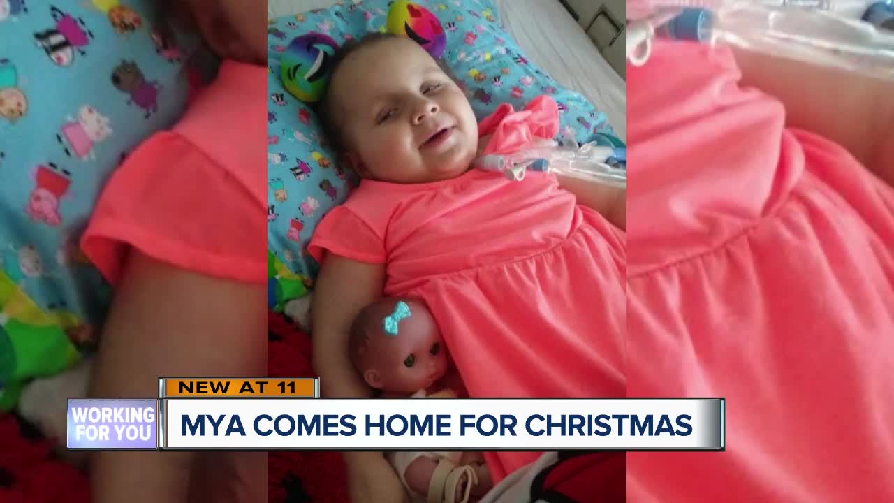 Mya comes home for Christmas