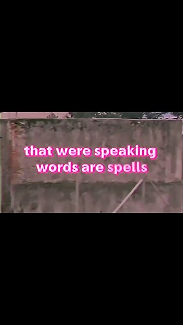 The English language - Words are spells