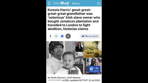 TOP 50 REASONS BLACKS SHOULD VOTE REPUBLICAN (#39) KAMALA’S FAMILY OWNED SLAVES TRUMP’S DID NOT