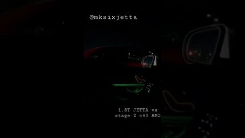 INSANE 1.8T Jetta VS stage 2 C63 AMG #Shorts