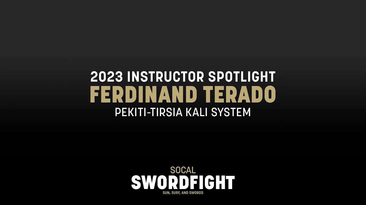 Instructor Ferdinand Terado Introduces His Classes for SoCal Swordfight 2023