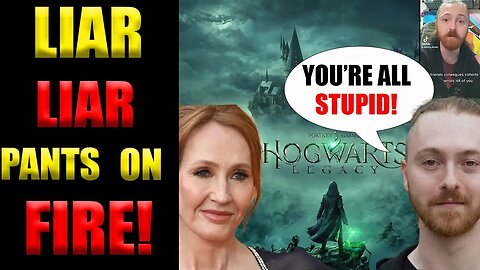 Twitch streamer openly LIES about HOGWARTS LEGACY | He thinks you're STUPID!