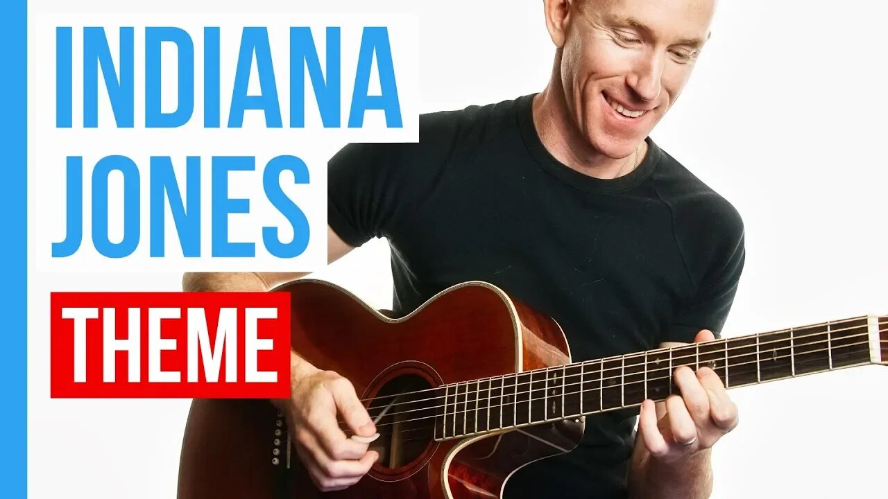 Indiana Jones ★ Theme ★ Guitar Lesson Acoustic Tutorial [with PDF]