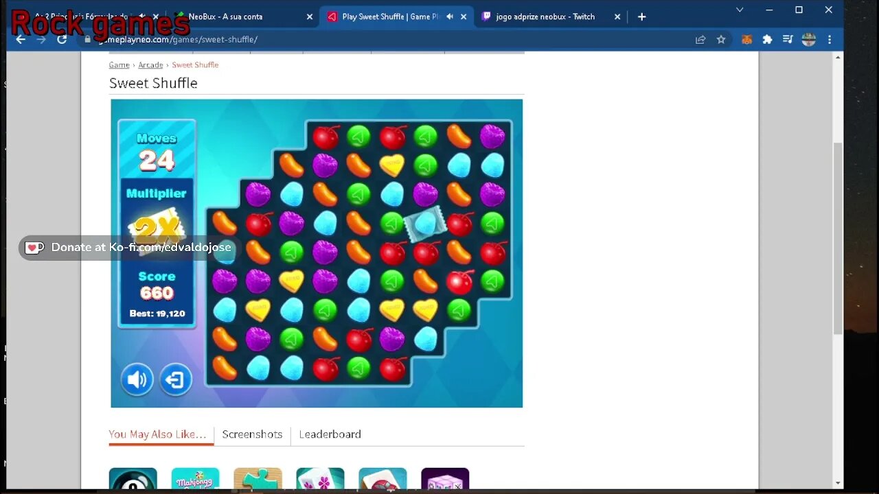 jogo Sweet Shuffle neobux 2