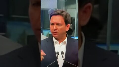 Gov. DeSantis ClapBack! Stop Politicizing! #shorts #desantis #hurricane