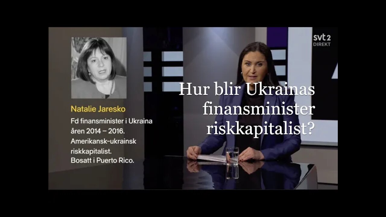 Analys intervju Natalie Jaresko SVT Agenda 6/3 2022
