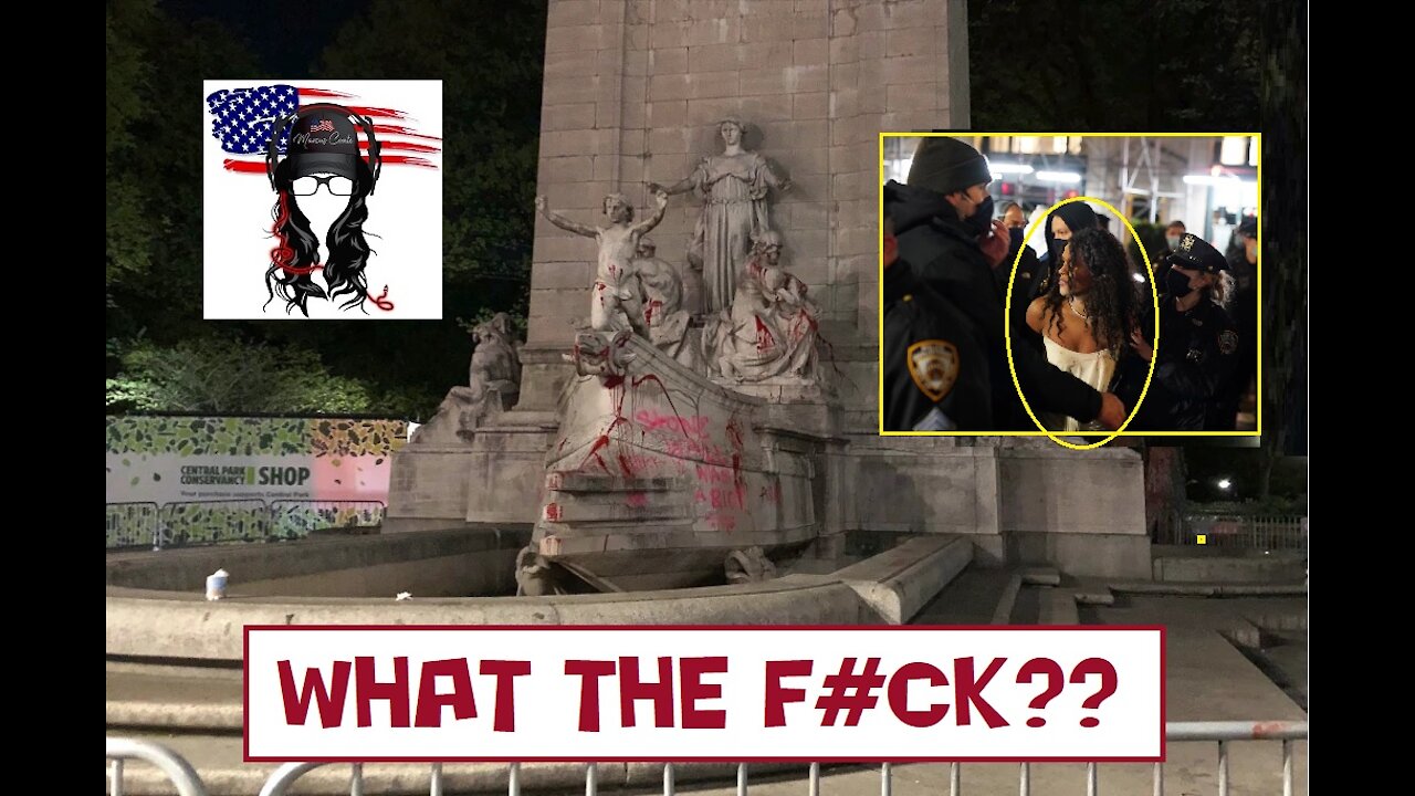 BLM-ANTIFA vandalize wrong Central Park monument calling it racist; USS Maine National Monument