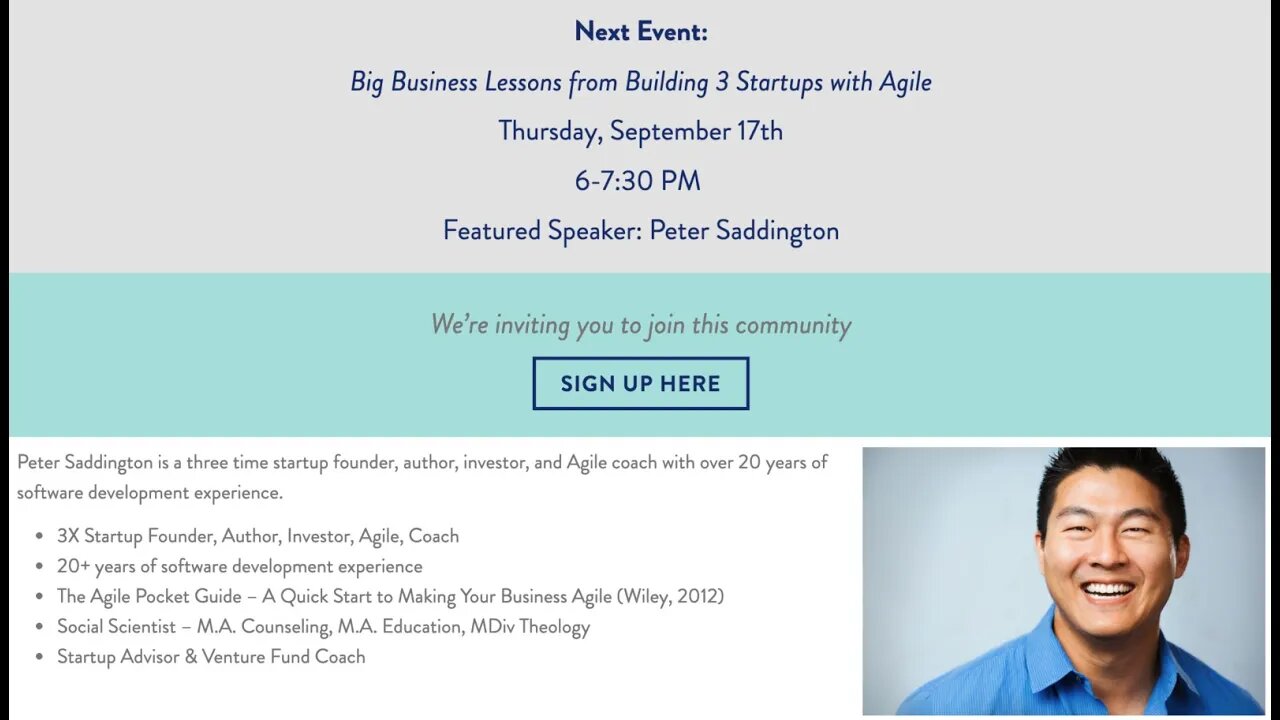 Big Business & Life Lessons from Building 3 Agile Startups - [Option 1 Partners Webinar]