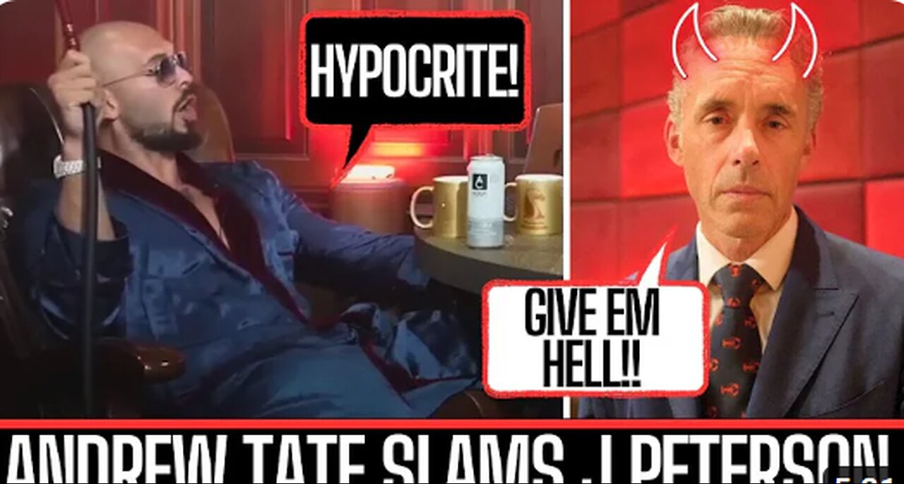 ANDR3W TATE OWNS JORDAN PETERSONS HYPOCRISY