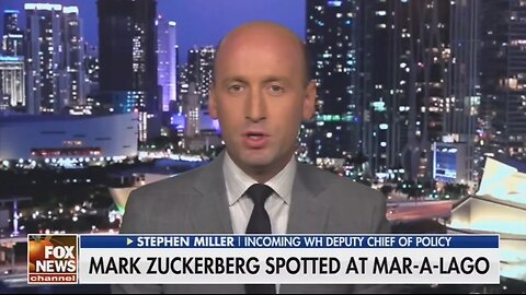 Zuckerberg Understands Trump Is A Change Agent: Stephen Miller