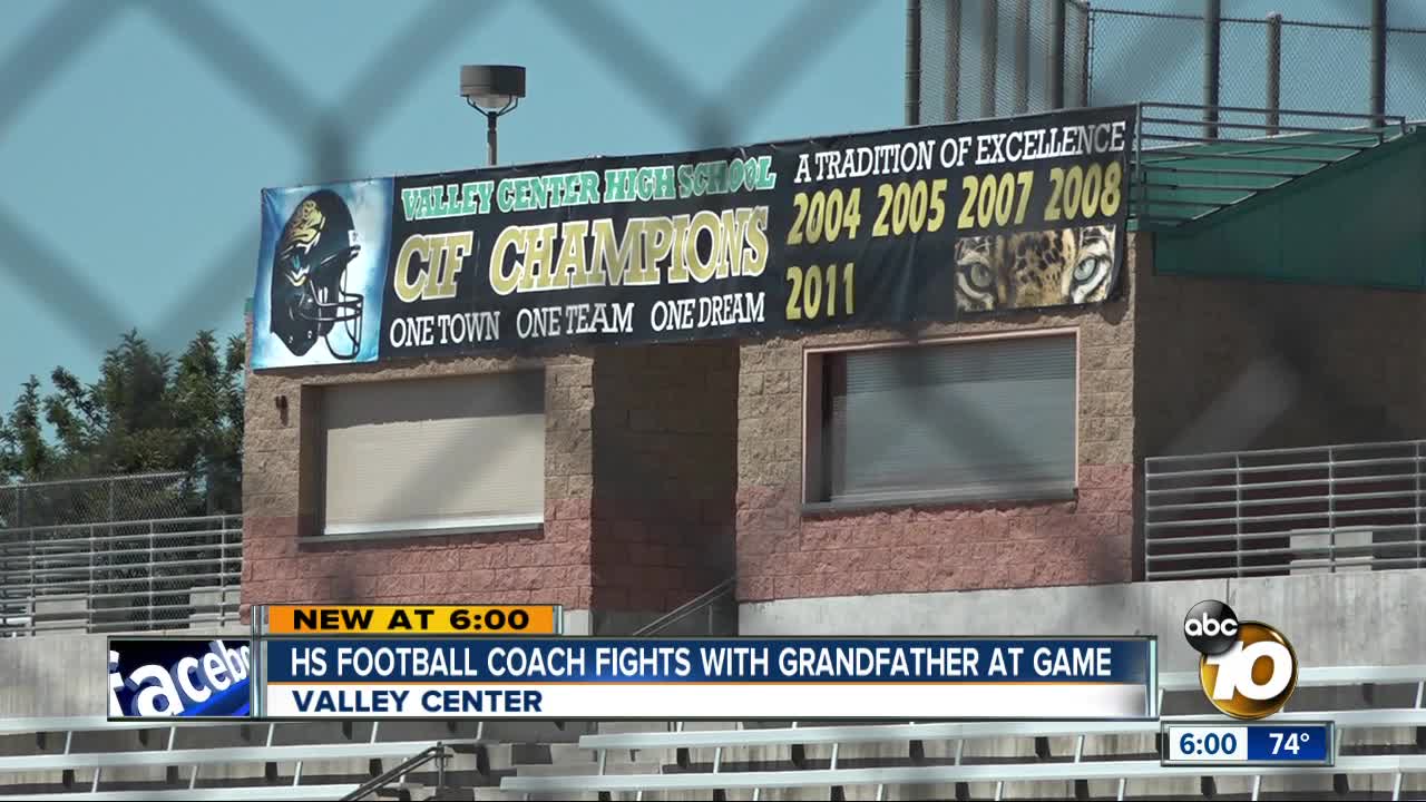 Valley Center High coach fights with grandfather at game