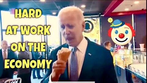 JOE BIDEN, Eating Ice Cream like George Costanza: "Our Economy is strong as Hell"