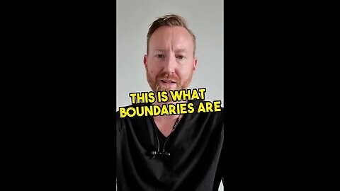 This is what boundaries are