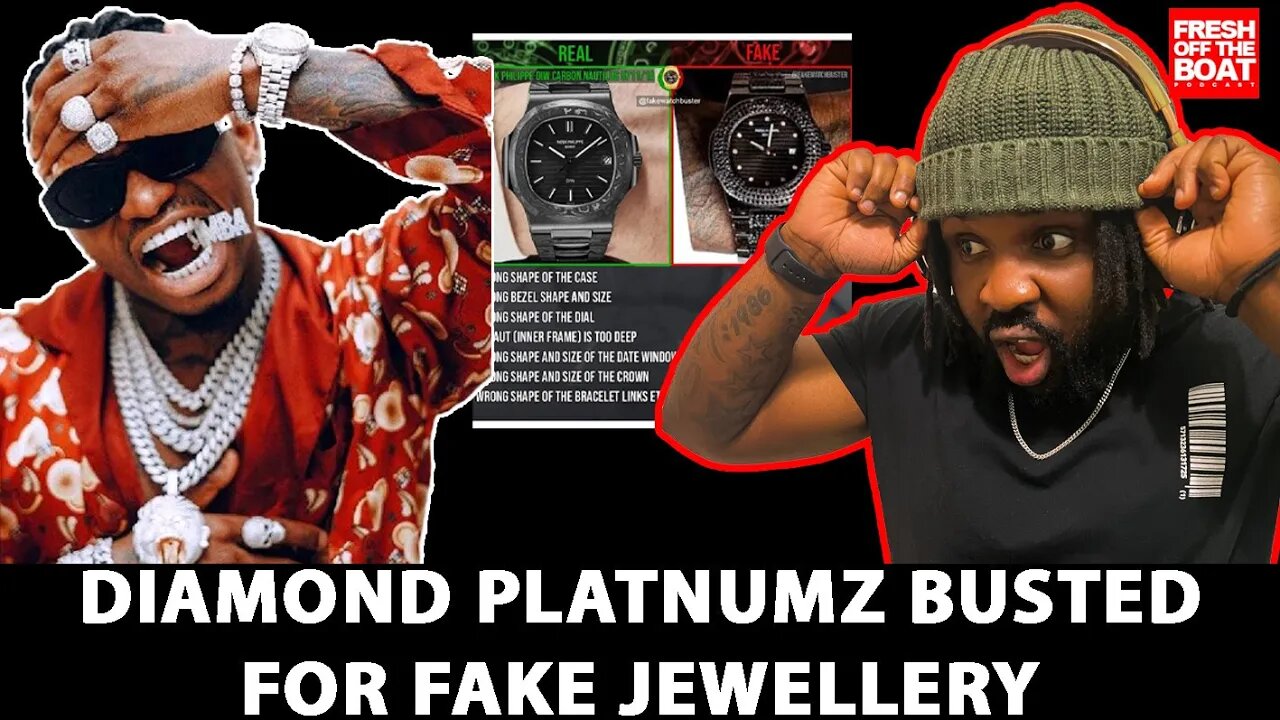 FUGAZY ALERT * DIAMOND PLATNUMZ BUSTED FOR WEARING WATCH